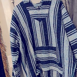 Blue and white Baja jacket